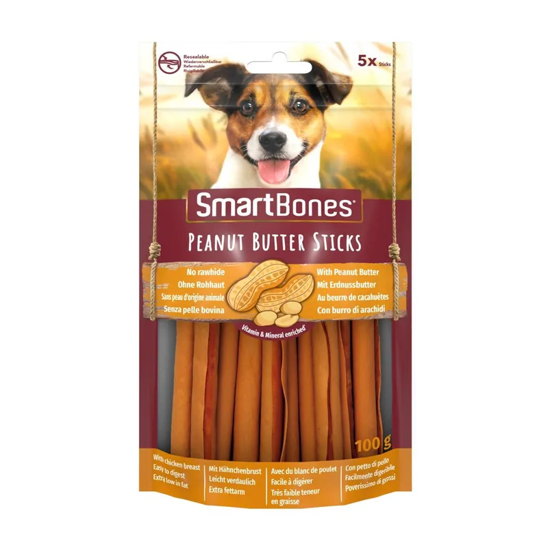 SmartBones Sticks Jordnötssmör 5-pack Begränsad tid