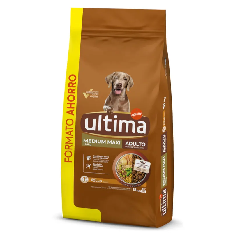 Lägg i varukorgen Ultima Medium/Maxi Adult Chicken & Rice - 18 kg