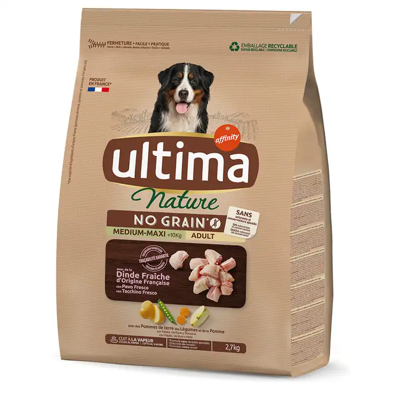 Ultima Nature No Grain Medium / Maxi Turkey - 2,7 kg Premium