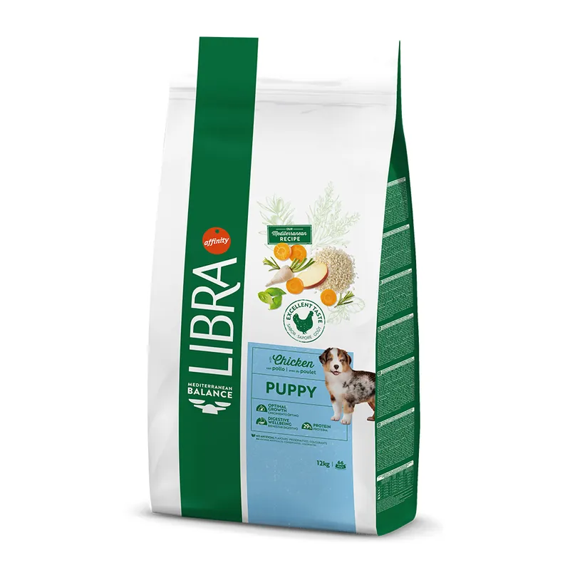 Libra Dog Puppy med kyckling - 12 kg Nedsatt pris