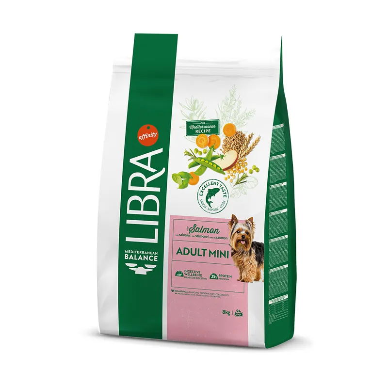 Libra Dog Mini med lax - Ekonomipack 2 x 8 kg I lager