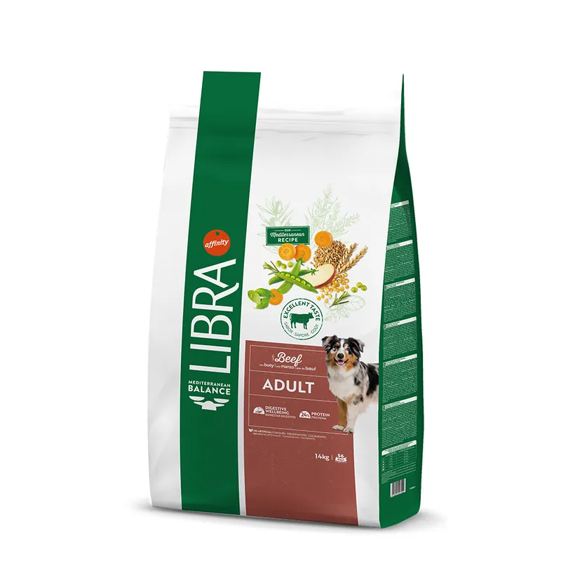 Libra torrfoder till ett specialpris! - Adult nötkött 2 x 14 kg Populärt val