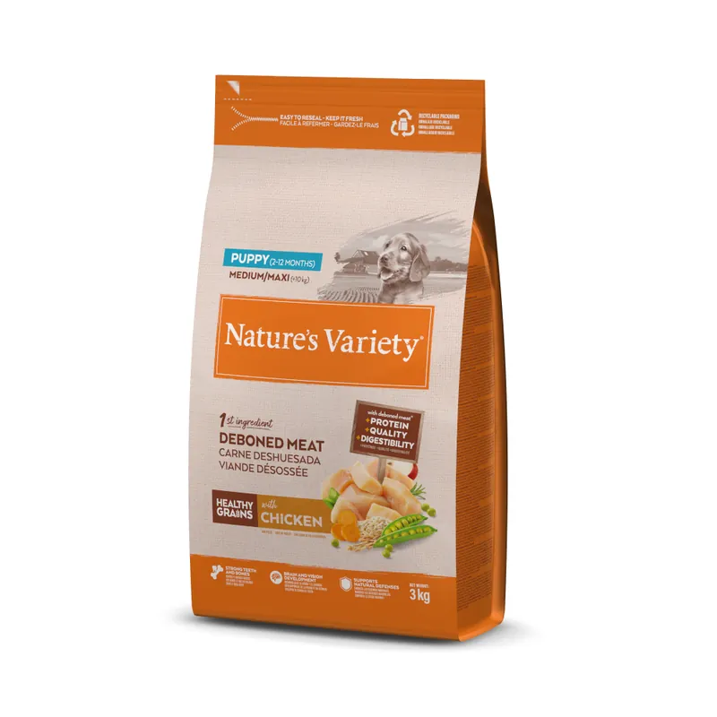 Nature‘s Variety Healthy Grains Puppy Medium/Maxi Chicken - 3 kg Rabatt