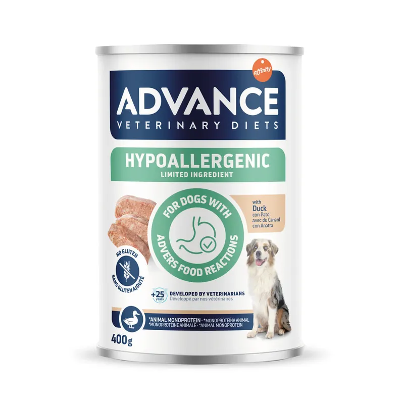 Advance Veterinary Diets Hypoallergenic - anka (6 x 400 g) Erbjudande
