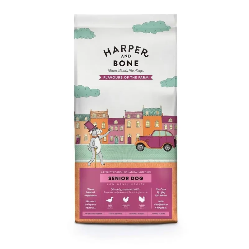 Harper & Bone Dog Senior/Light Flavours Farm Begränsad tid