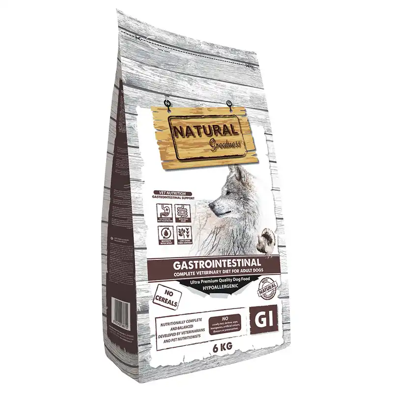 Beställ idag Natural Greatness Diet Vet Gastrointestinal hundfoder - 6 kg