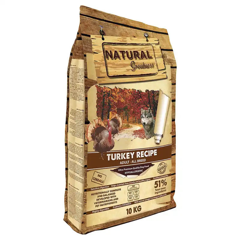 Erbjudande Hundfoder med kalkon från Natural Greatness - 10 kg
