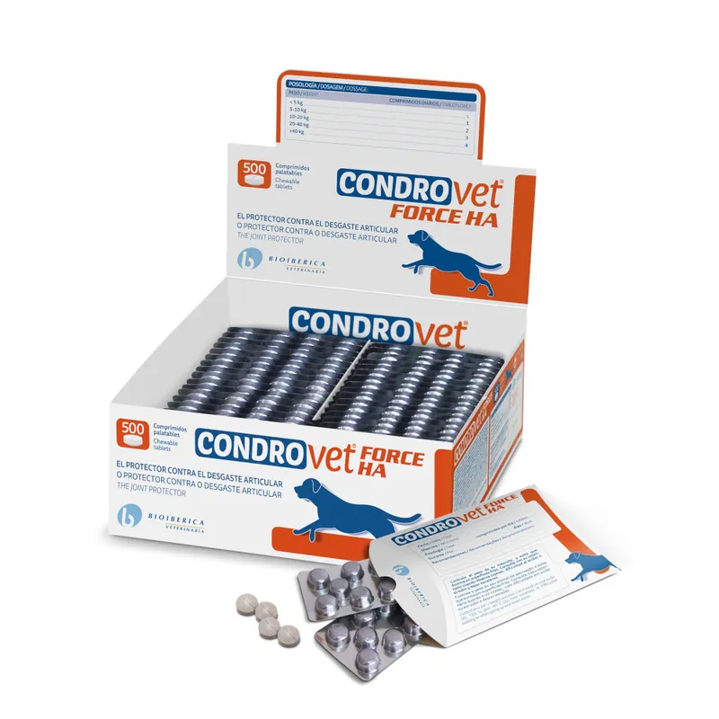 Condrovet Force HA - 500 tabletter I lager