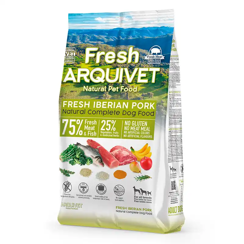 Kampanjpris Arquivet Fresh med iberiskt fläskkött - Ekonomipack 2 x 2,5 kg