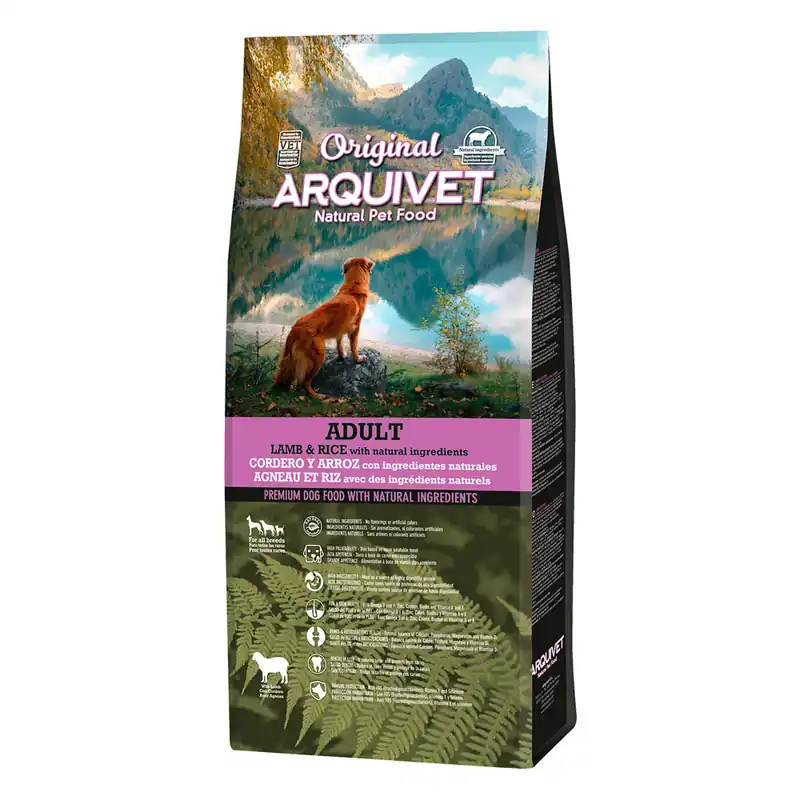 Arquivet Original Dog Adult med lamm & ris - 12 kg Populärt val