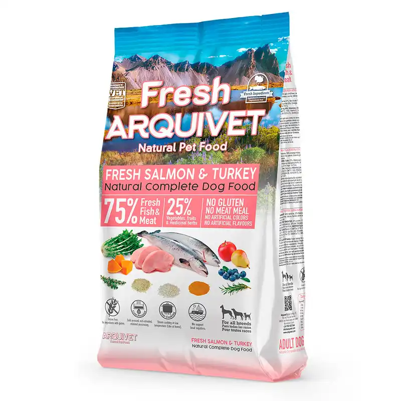 Arquivet Fresh med lax & kalkon - 2,5 kg Sänkt pris