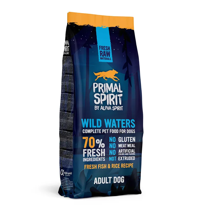 Endast idag Primal Spirit 70% Wild Waters Hundfoder - Dubbelförpackning 2 x 12 kg