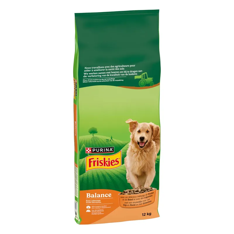 PURINA Friskies Balance Dog med kyckling, nötkött och grönsaker - Ekonomipack 2 x 12 kg Beställ idag