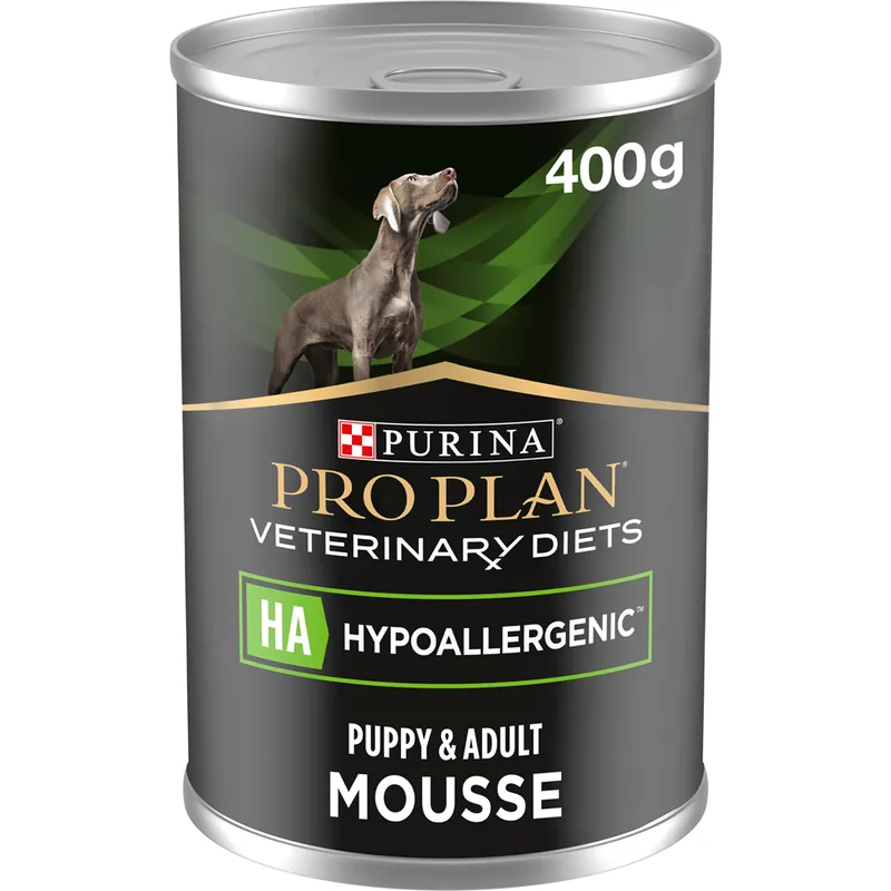 Säker betalning Purina Pro Plan Veterinary Diets Canine HA Hypoallergenic Mousse 12x400 g