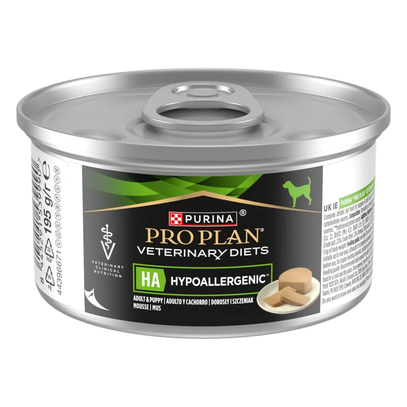 Begränsad tid PURINA PRO PLAN Veterinary Diets Canine Mousse Hypoallergenic - Ekonomipack 48 x 195 g