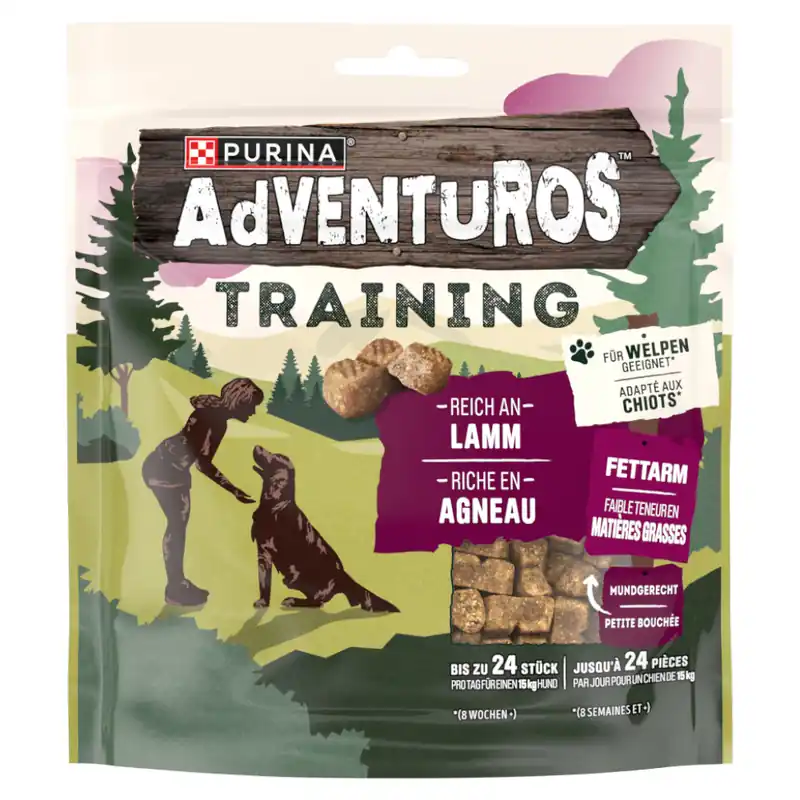 Nedsatt pris PURINA Adventuros Training Treats - Med lamm (115 g)