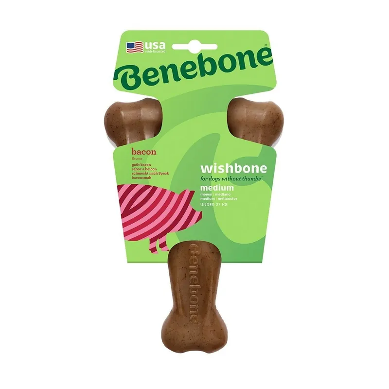 Benebone Wishbone Hundben i Nylon med Baconsmak Fynd