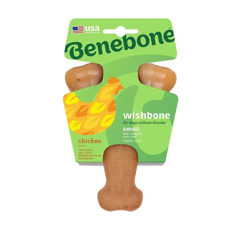 Utförsäljning Benebone Wishbone Hundben i Nylon Kycklingsmak