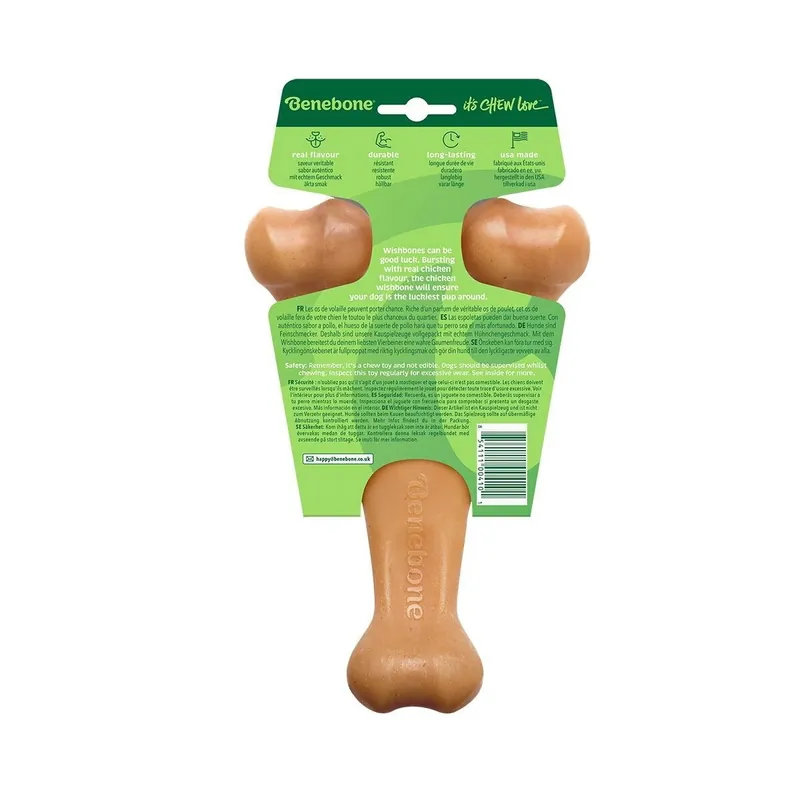 Benebone Wishbone Hundben i Nylon Kycklingsmak Sista chansen