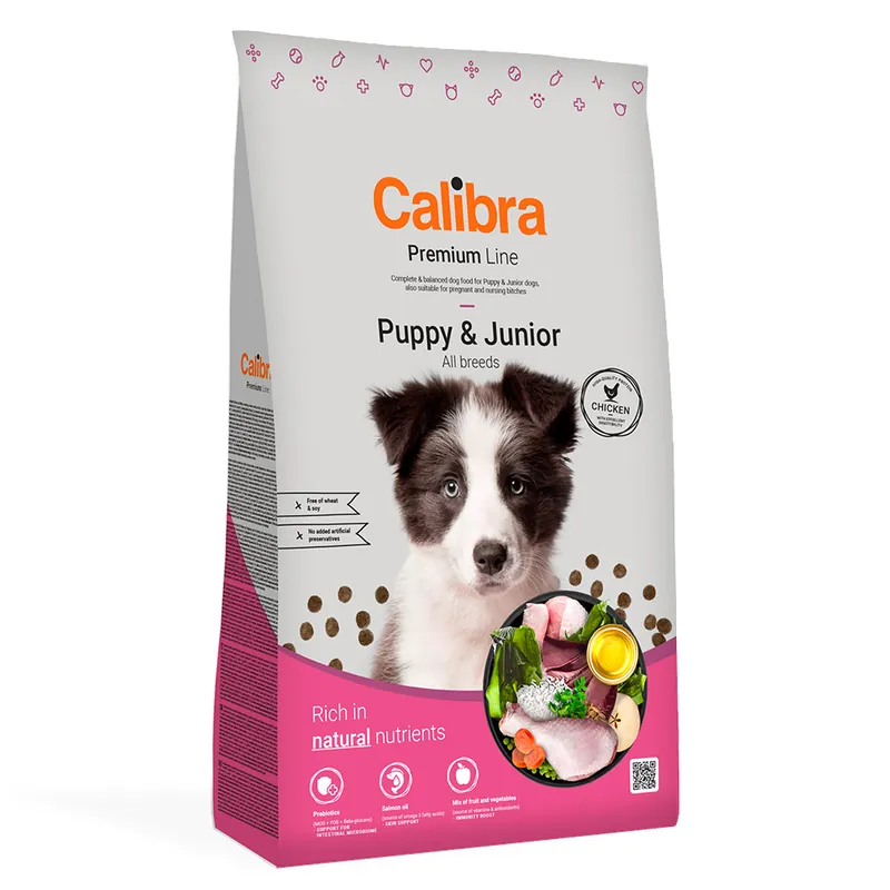 Calibra Dog Premium Line Puppy & Junior Kyckling - Ekonomipack 2 x 12 kg Sänkt pris