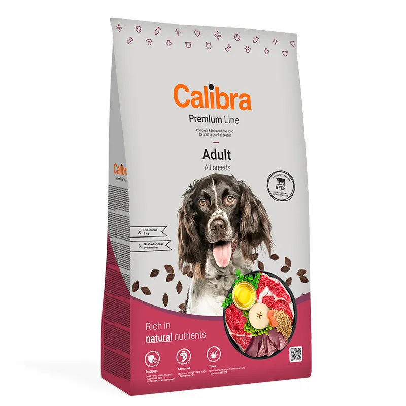 Rabatter Calibra Dog Premium Line Adult Nötkött - 12 kg