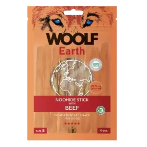 Beställ idag Earth Noohide Stick with Beef S 90g - Hund - Hundgodis - Träningsgodis & belöningsgodis - WOOLF - ZOO.se