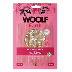 Beställ idag Hundgodis Woolf Earth Noohide Stick Salmon S