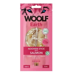 Hundgodis Woolf Earth Noohide Stick Salmon L Säker betalning