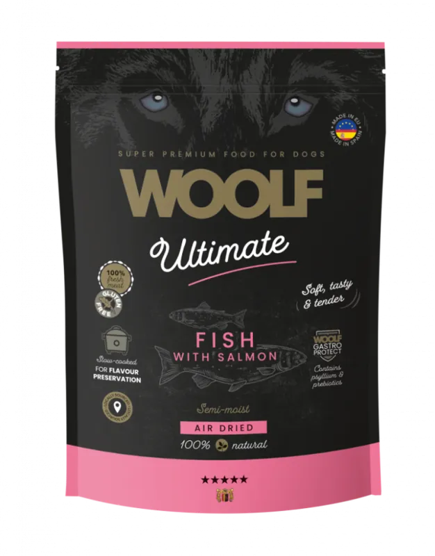 Köp nu Semi-Moist Salmon Torrfoder för Hund - 1 kg