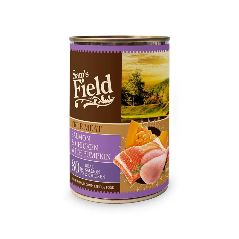 Sam‘s Field Salmon & Chicken 400 g Populärt val