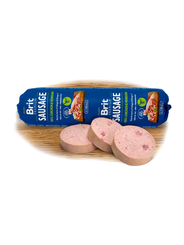 Brit Premium Sausage Chicken & Venison Hund 800 g Köp online