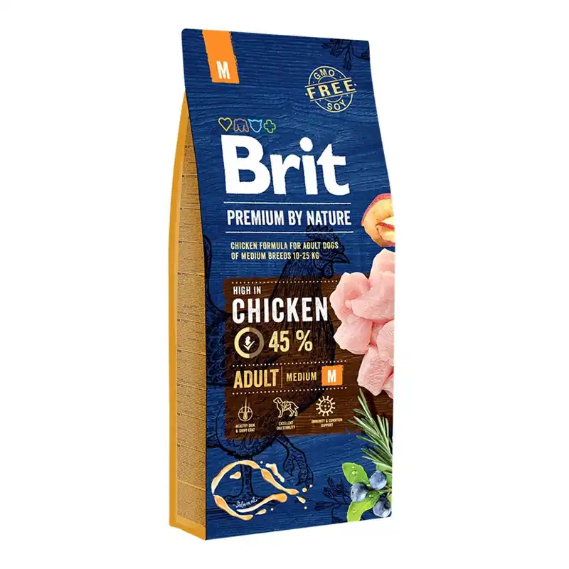 Kampanj Brit Premium By Nature Dog Adult Medium Chicken