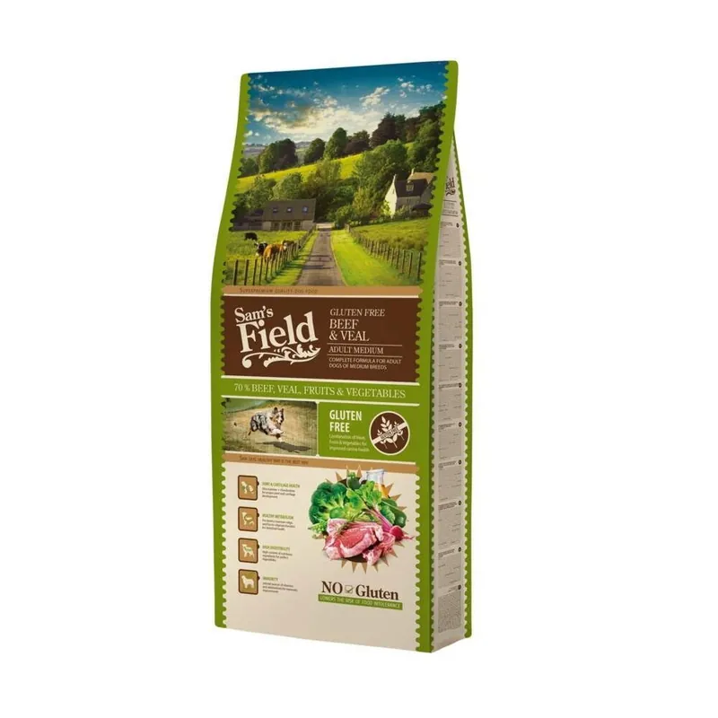 Sam´s Field Dog Adult Medium Beef & Veal Kampanjpris
