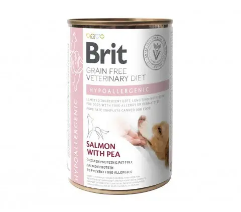 Brit Hypoallergenic Salmon with Pea Hund 6 x 400 g Utförsäljning