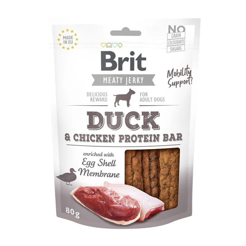Brit Care Meaty Jerky Proteinbar Duck 80 g Sänkt pris