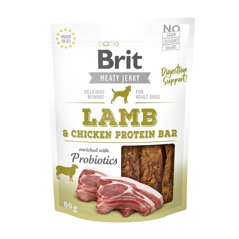 Snabb leverans Brit Care Meaty Jerky Proteinbar Lamb