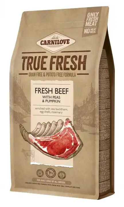 Carnilove True Fresh Beef för vuxna hundar 1,4 kg Utförsäljning