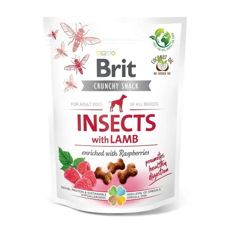 Bästa pris Brit Care Crunchy Snack Insects Lamb 200 g