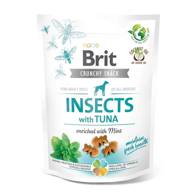 Brit Care Crunchy Snack Insects Tuna 200 g Beställ idag
