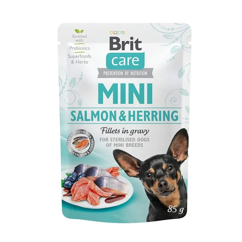 Beställ idag Brit Care Mini Lax & Sill i Sås 85 g