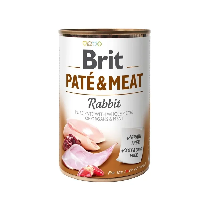Brit Paté & Meat Rabbit 400 g Trygg betalning