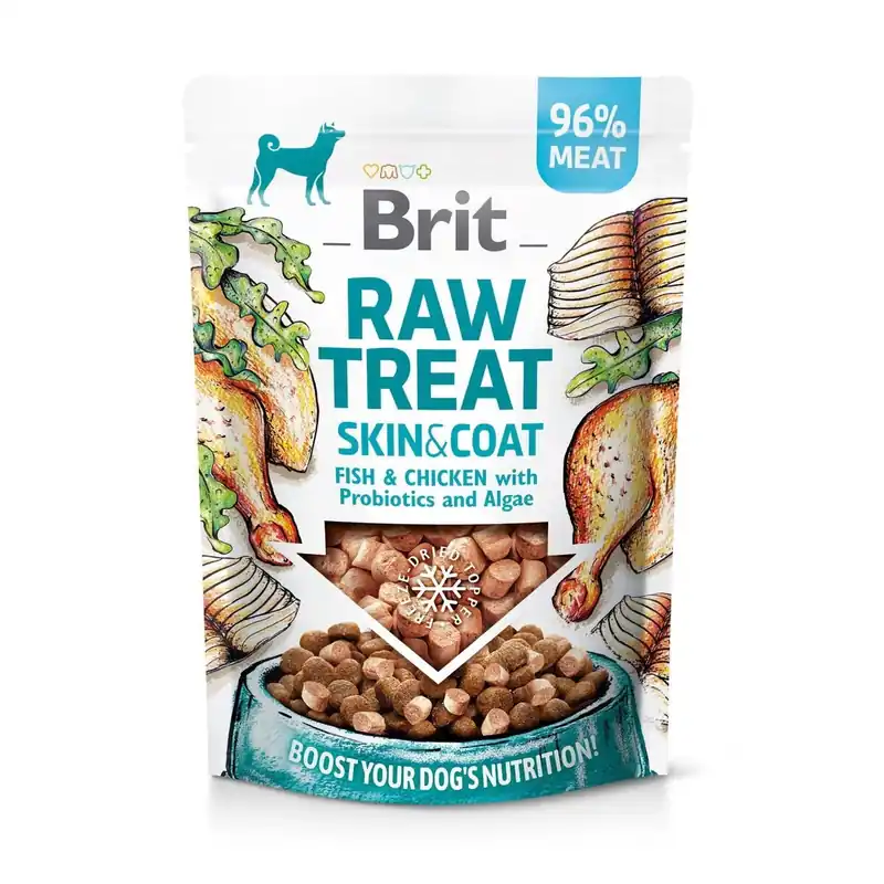 Bästa pris Brit Care Raw Treat Dog Skin & Coat Kyckling, Fisk & Gris 40 g