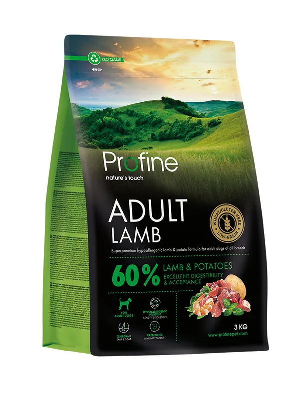 Kampanj Dog Adult Lamb & Potatoes Torrfoder för Vuxna Hundar - 3 kg