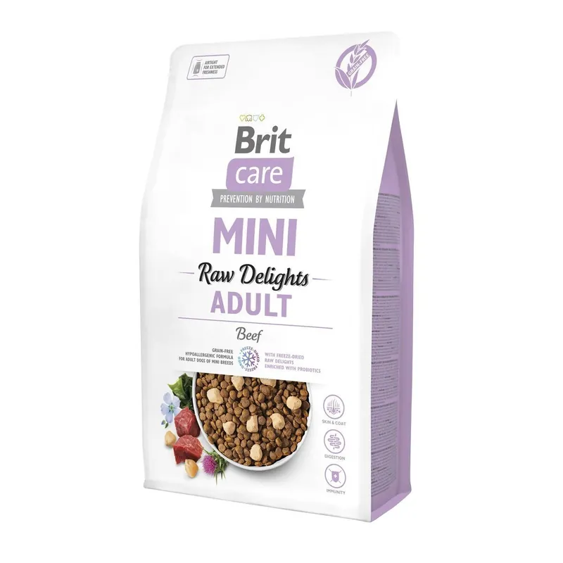 Lågt pris Brit Care Mini Raw Delights Beef 2 kg