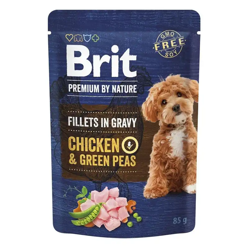 Brit Premium by Nature Dog Chicken & Green peas 85 g Snabb leverans