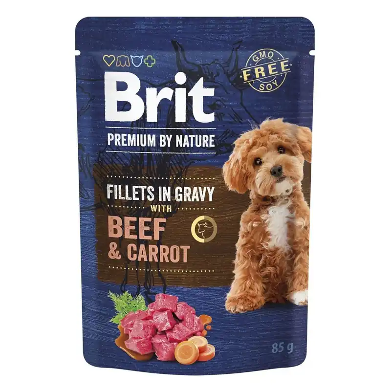 Brit Premium by Nature Dog Beef & Carrot 85 g Lågt pris