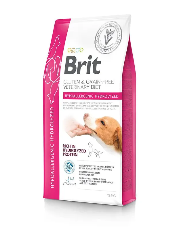 Brit GF Vet Diet Dog Hypoallergenic Hydrolyzed - 12 Kg Endast denna vecka