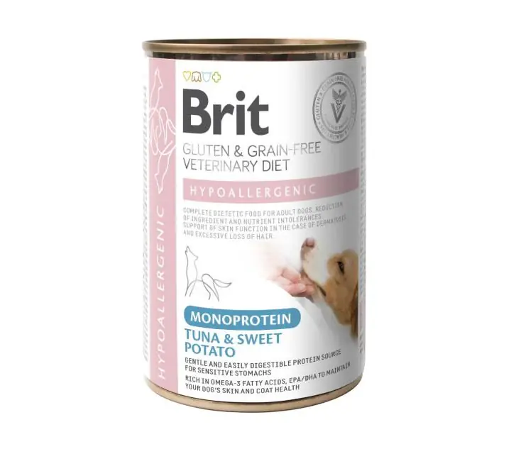 Premium Brit Hypoallergenic Tonfisk & Sötpotatis 6 x 400 g för hundar