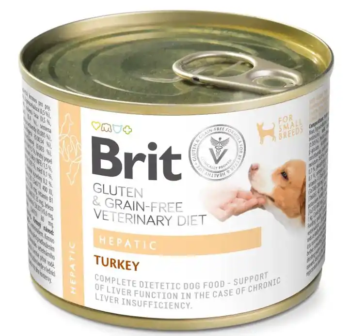 Brit Hepatic kalkon för hundar 6 x 200 g Rabatt