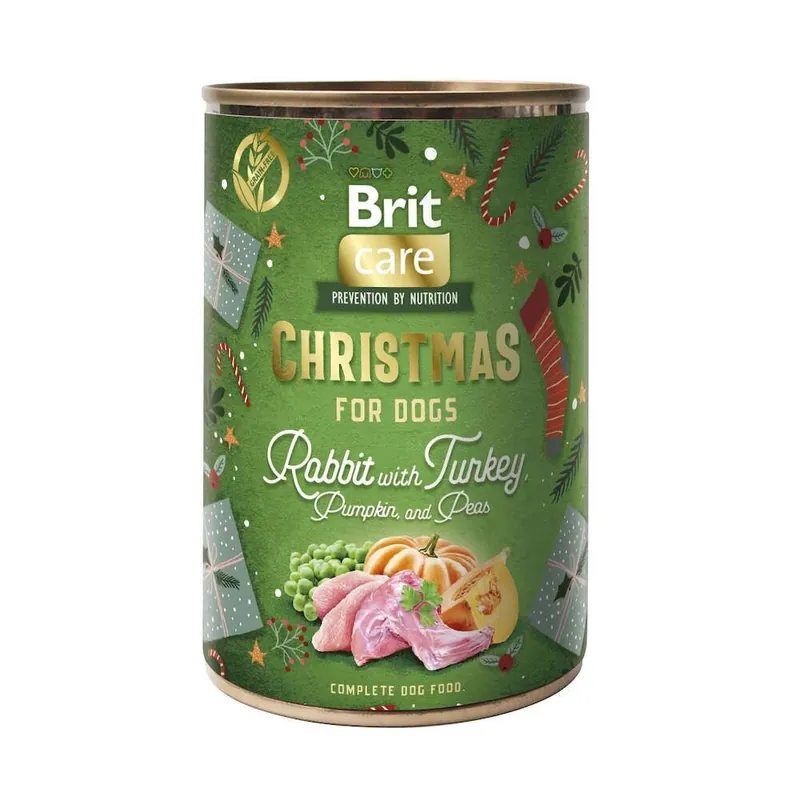 Brit Care Dog Adult Christmas Rabbit & Turkey 400 g Fynd
